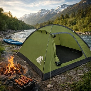 Кемпинг на Алтае в Турочаке