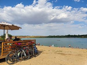 Кемпинг Желтый пляж на Голубом озере